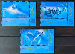 Selo Quirguistao 2016 Espaco Satelite Sputinik Programa Apolo Astronauta Bandeira