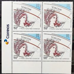 C 3835 Selo Signos do Zodiaco Virgem 2019 Quadra Vinheta Correios