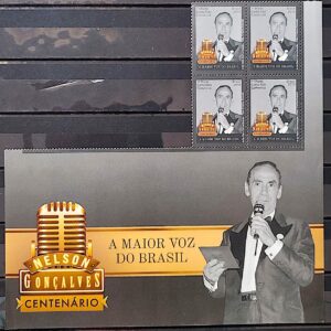 C 3828 Selo Centenario Nelson Goncalves Musica 2019 Quadra Vinheta
