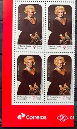 C 3846 Selo Mulheres Brasileiras Que Fizeram Historia Hebe Camargo Mulher 2019 Quadra Vinheta Correios