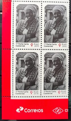 C 3851 Selo Mulheres Brasileias Historia Carolina Maria de Jesus 2019 Quadra Vinheta Correios