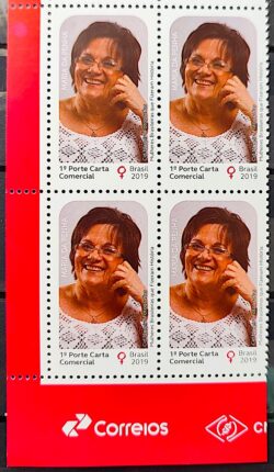 C 3873 Selo Mulheres Brasileiras Que Fizeram Historia Maria da Penha Direitos da Mulher 2019 Quadra Vinheta Correios