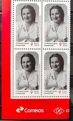 C 3878 Selo Mulheres Historia Aracy Guimaraes Rosa 2019 Quadra Vinheta Correios
