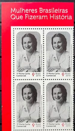 C 3878 Selo Mulheres Historia Aracy Guimaraes Rosa 2019 Quadra Vinheta Texto