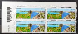 C 3914 Selo Emissao Conjunta Brasil Israel Turismo Direito 2020 Quadra Codigo de Barras