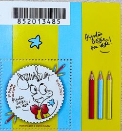 C 4053 Selo Daniel Azulay Educacao Infantil 2022 Vinheta Codigo de Barras