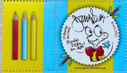 C 4053 Selo Daniel Azulay Educacao Infantil 2022 Vinheta Lapis Esq