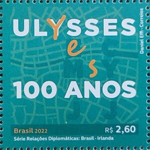 C 4054 Selo Relacoes Diplomaticas Irlanda Literatura Ulysses James Joyce 2022