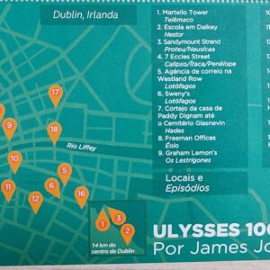 C 4054 Vinheta do Selo Relacoes Diplomaticas Irlanda Literatura Ulysses James Joyce 2022