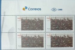 C 4056 Selo Bicentenario da Independencia Movimentos Populares 2022 Quadra Vinheta Correios
