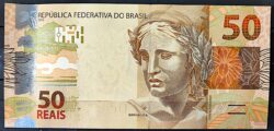 Cedula Flor de Estampa R$ 50 Reais Segunda Família LD 3137 Paulo Guedes e Roberto Campos