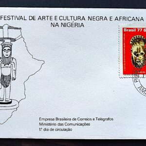 Envelope FDC 112 1977 Cultura Negra Africana Nigeria CPD AM