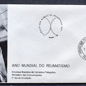 Envelope FDC 115 1977 Reumatismo Saude CBC e CPD Brasilia 2