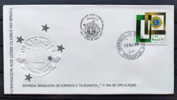 Envelope FDC 116 1977 Lions Clube CBC e CPD Brasilia 2
