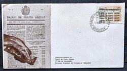 Envelope FDC 120 1977 Diario de Porto Alegre CPD Noroeste 1