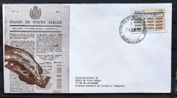 Envelope FDC 120 1977 Diario de Porto Alegre CPD Noroeste 2