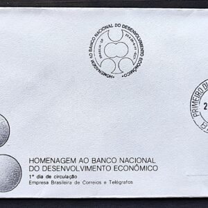 Envelope FDC 122 1977 BNDE CBC e CPD Brasilia