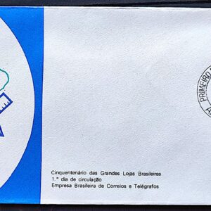 Envelope FDC 126 1977 Grandes Lojas Brasileiras Maconaria Mapa CPD AM