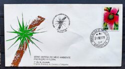 Envelope FDC 132 1977 Meio Ambiente Flora CBC e CPD Brasilia
