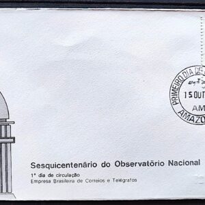 Envelope FDC 134 1977 Observatorio Nacional CPD AM 1