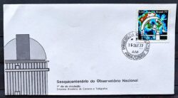 Envelope FDC 134 1977 Observatorio Nacional CPD AM 2