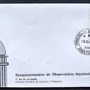 Envelope FDC 134 1977 Observatorio Nacional CPD AM 2