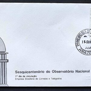 Envelope FDC 134 1977 Observatorio Nacional CPD AM 3