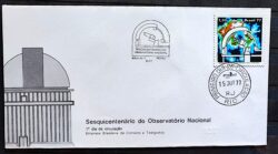 Envelope FDC 134 1977 Observatorio Nacional CPD RJ