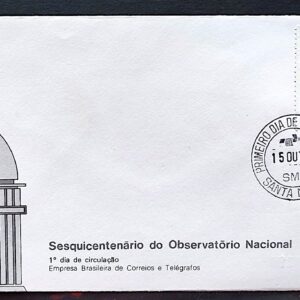 Envelope FDC 134 1977 Observatorio Nacional CPD RS Santa Maria