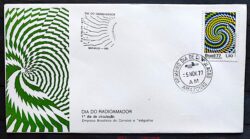 Envelope FDC 137 1977 Dia do Radioamador Comunicacao CBC e CPD AM 1