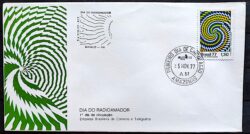 Envelope FDC 137 1977 Dia do Radioamador Comunicacao CBC e CPD AM 2