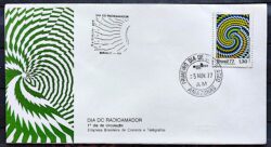 Envelope FDC 137 1977 Dia do Radioamador Comunicacao CBC e CPD AM 3