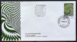 Envelope FDC 137 1977 Dia do Radioamador Comunicacao CBC e CPD Brasilia 1