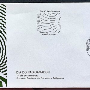 Envelope FDC 137 1977 Dia do Radioamador Comunicacao CBC e CPD Brasilia 1
