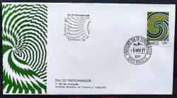 Envelope FDC 137 1977 Dia do Radioamador Comunicacao CBC e CPD SP