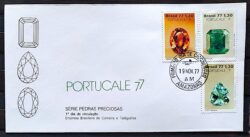 Envelope FDC 139 1977 Portucale Pedras Preciosas CPD AM