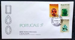 Envelope FDC 139 1977 Portucale Pedras Preciosas CPD AM 3