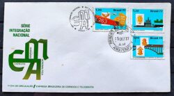 Envelope FDC 141 1977 Integracao Nacional Aviao Trem Navio CBC e CPD AM 2