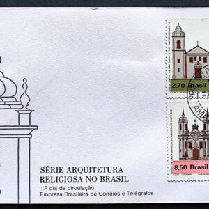 Envelope FDC 143 1977 Arquitetura Religiosa Religiao Igreja CPD AM