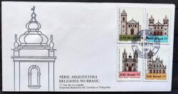 Envelope FDC 143 1977 Arquitetura Religiosa Religiao Igreja CPD Brasilia