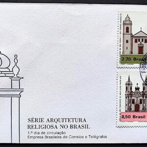 Envelope FDC 143 1977 Arquitetura Religiosa Religiao Igreja CPD Brasilia