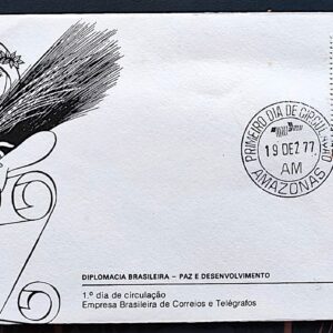 Envelope FDC 144 1977 Diplomacia Direito CPD AM 3