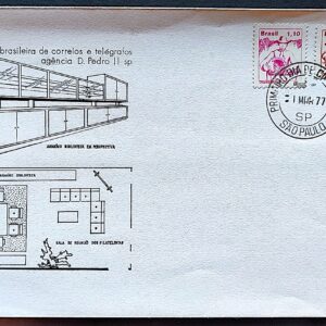 Envelope PVT 1977 Selo Recursos Economicos Uva Arquitetura CPD SP