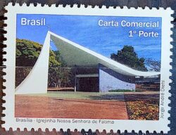 C 2944 Selo Despersonalizado Brasilia Turismo 2010 Igreja Igrejinha Religiao