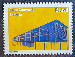 C 2964 Selo Despersonalizado Brasilia Sonho e Realidade Turismo 2010 Catetinho Arquitetura