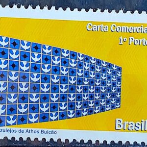 C 2967 Selo Despersonalizado Brasilia Sonho e Realidade Turismo 2010 Azulejos de Athos Bulcao