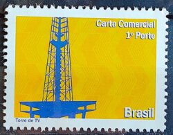 C 2969 Selo Despersonalizado Brasilia Sonho e Realidade Turismo 2010 Torre de TV Comunicacao