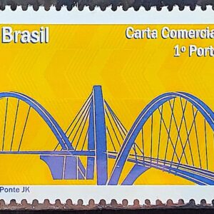 C 2970 Selo Despersonalizado Brasilia Sonho e Realidade Turismo 2010 Ponte JK Arquitetura