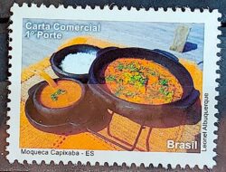 C 3016 Selo Despersonalizado Espirito Santo Turismo 2010 Moqueca Capixaba Gastronomia