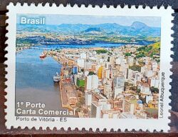 C 3025 Selo Despersonalizado Espirito Santo Turismo 2010 Porto de Vitoria Navio